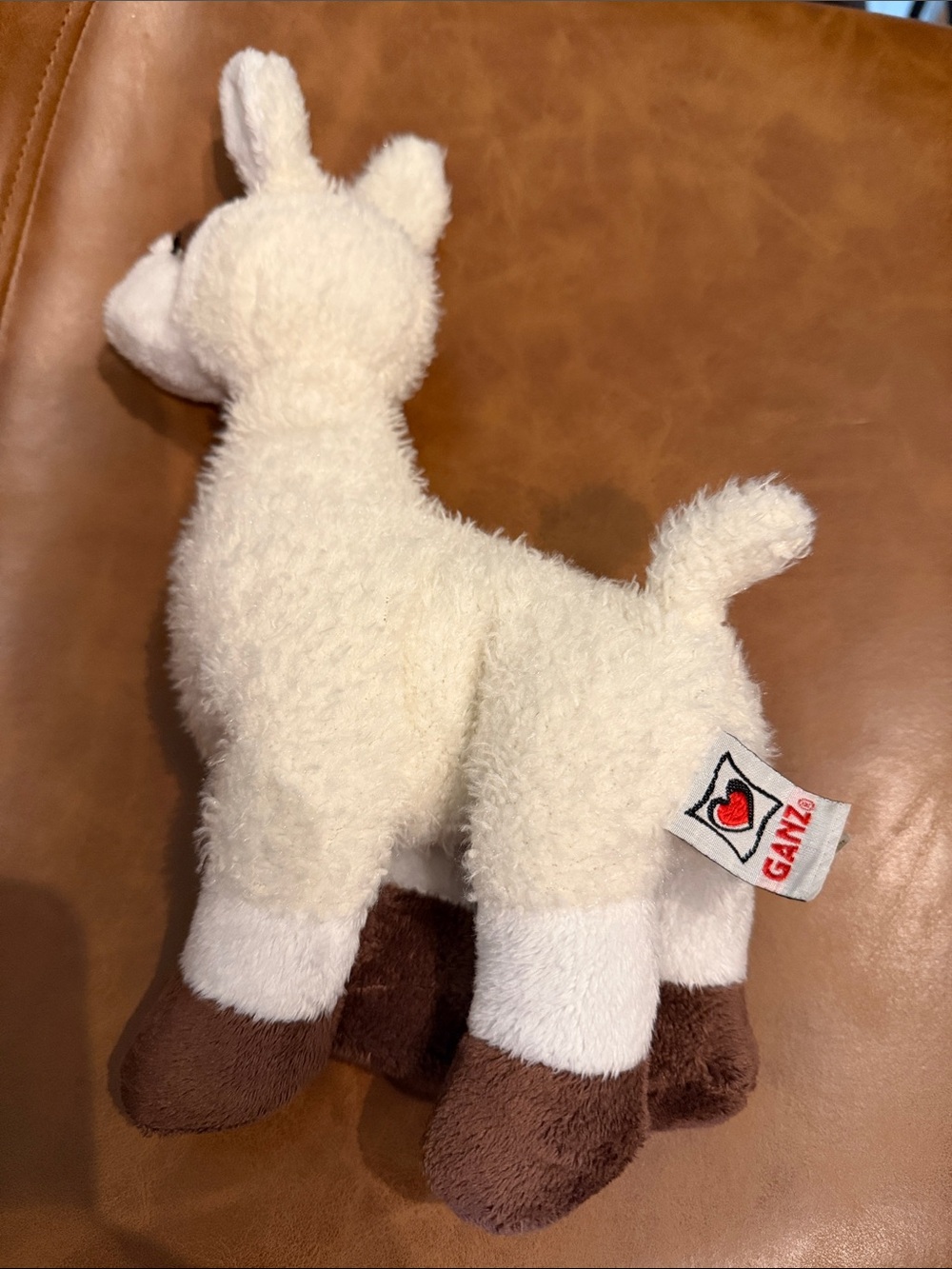 GANZ Cream and Brown Plush Llama